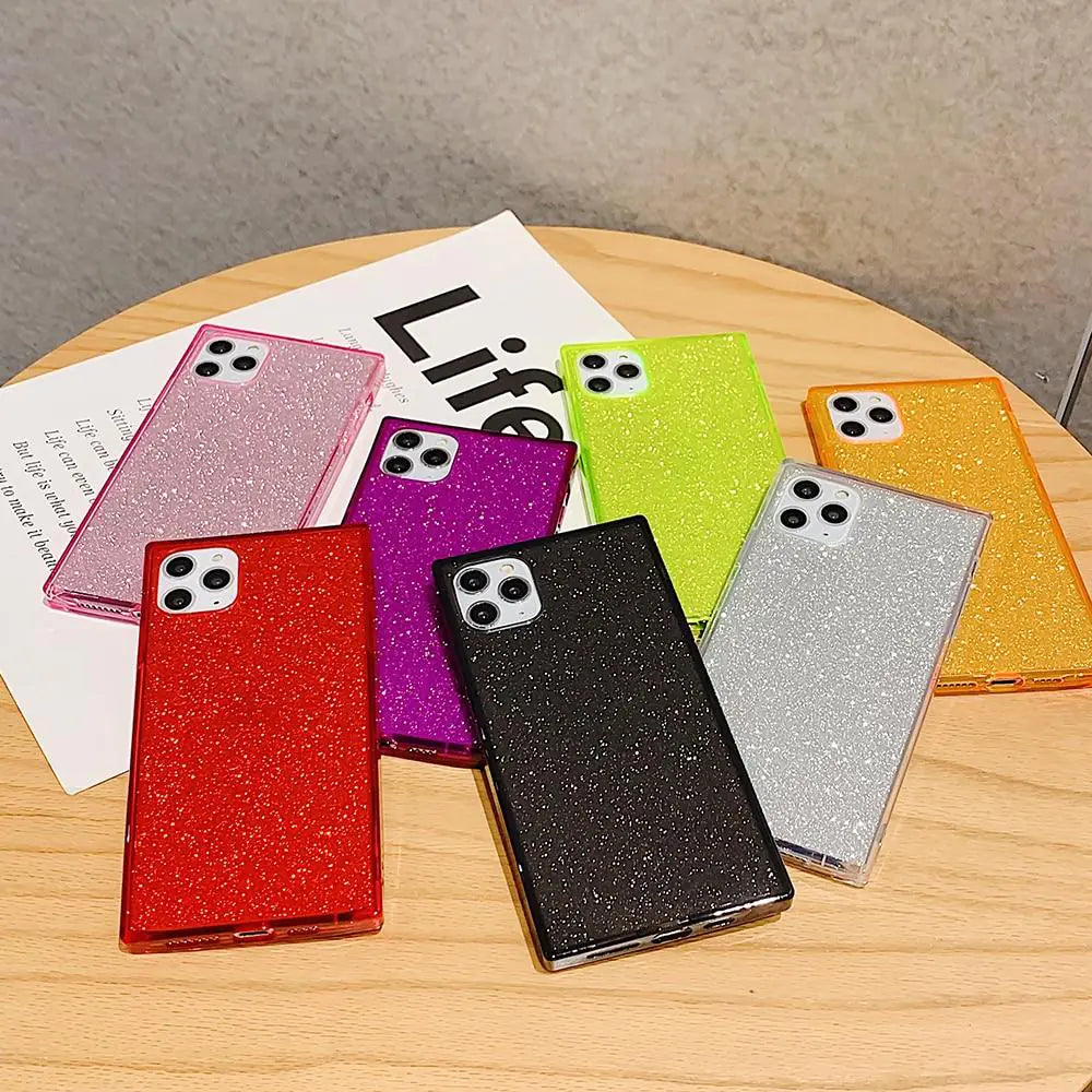 Glitter Square Phone Case