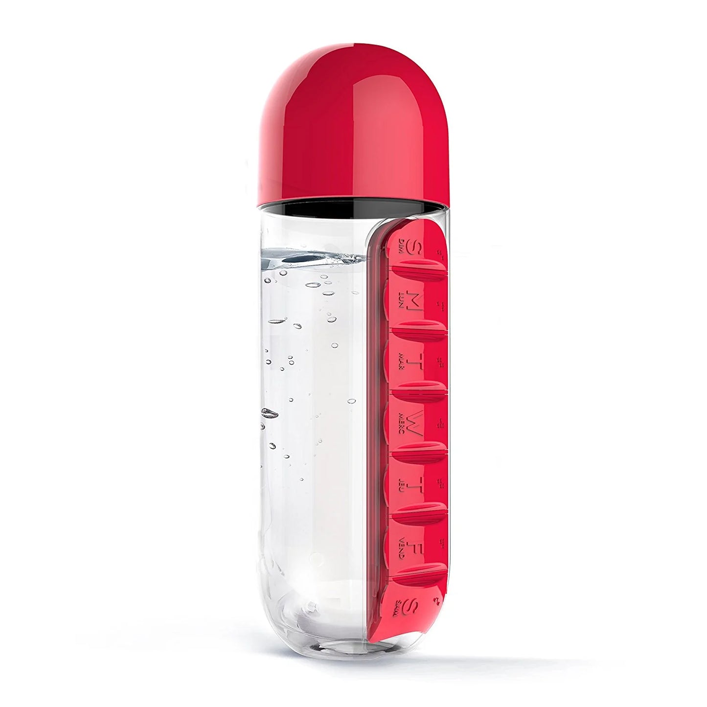 Water Bottle with Unique Pill Holder