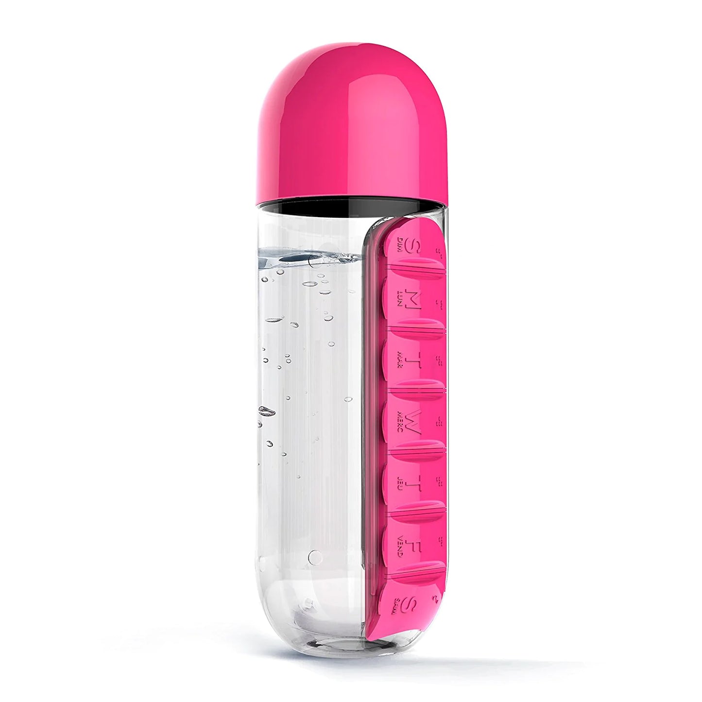 Water Bottle with Unique Pill Holder