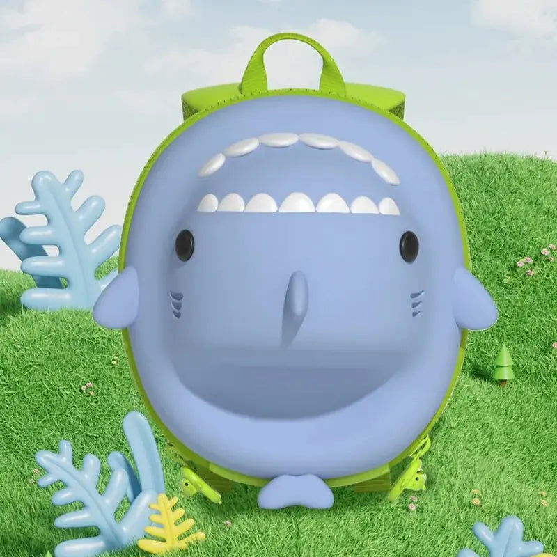 3D Shark Kindergarten School Bag