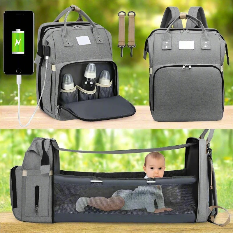 Portable Nappy Crib and Backpack
