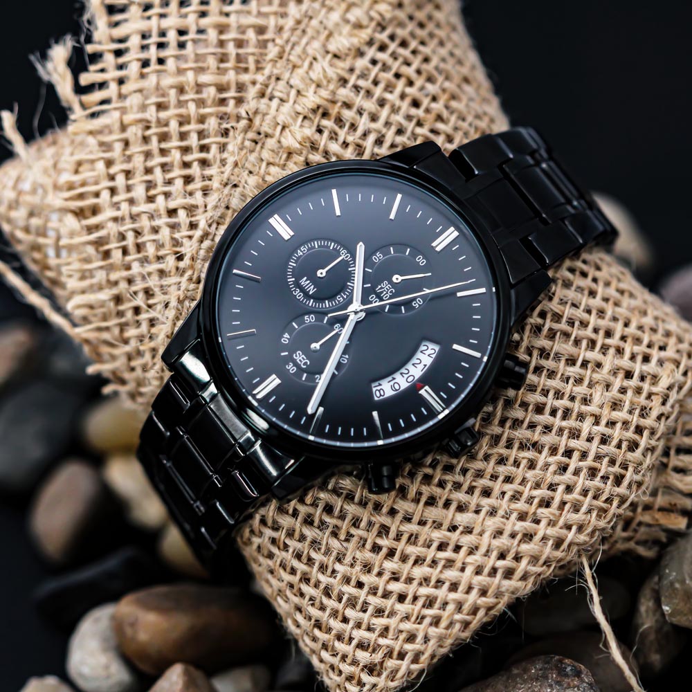 Hard on Your Watch? This Black Chronography Watch Will Fit the Bill!