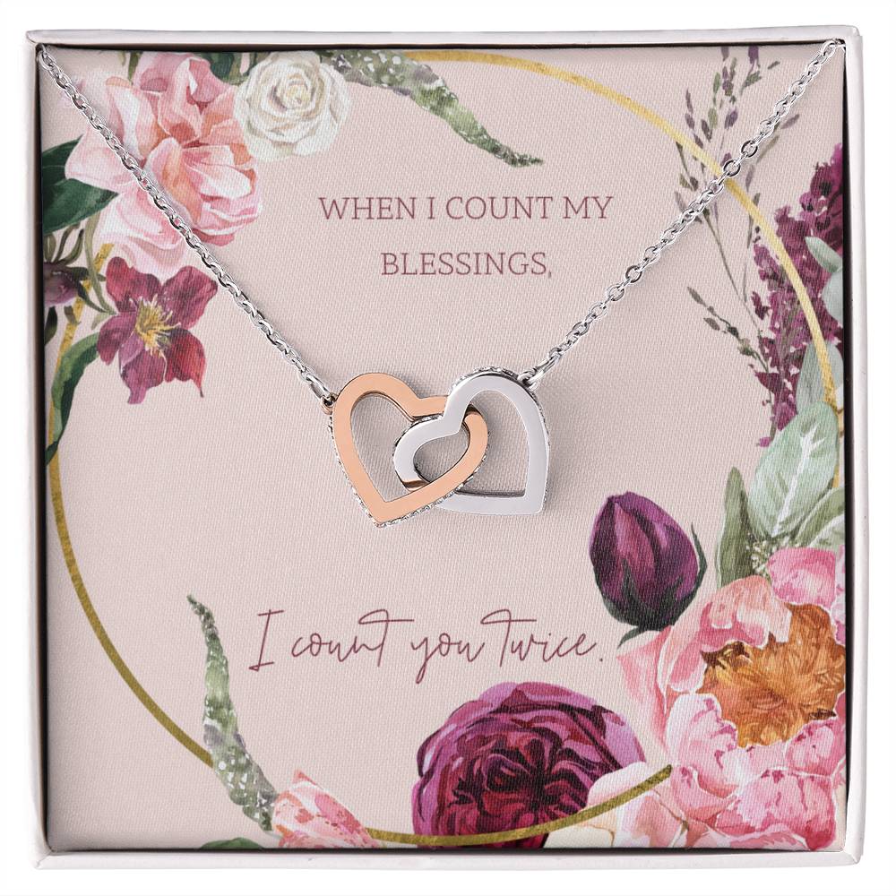 Interlocking Hearts Necklace - A gorgeous gift that will be loved forever!