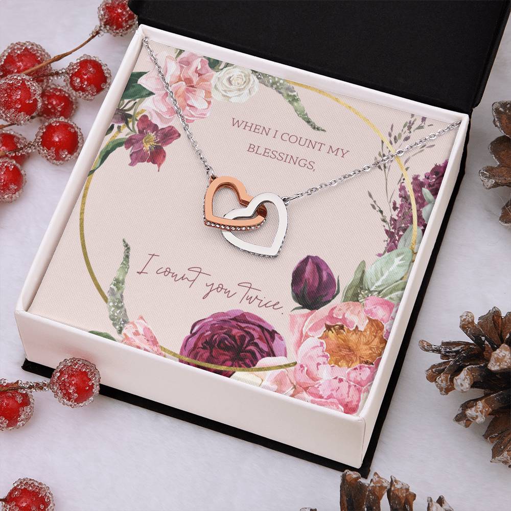 Interlocking Hearts Necklace - A gorgeous gift that will be loved forever!