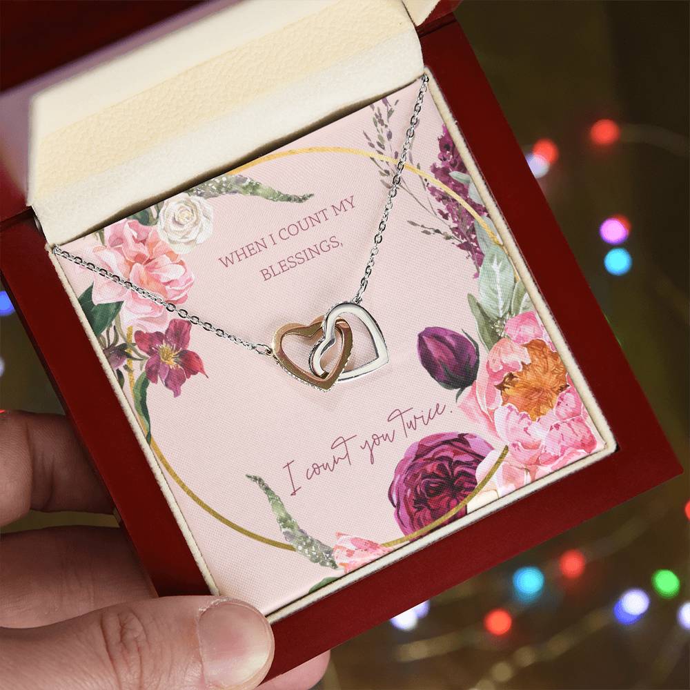 Interlocking Hearts Necklace - A gorgeous gift that will be loved forever!