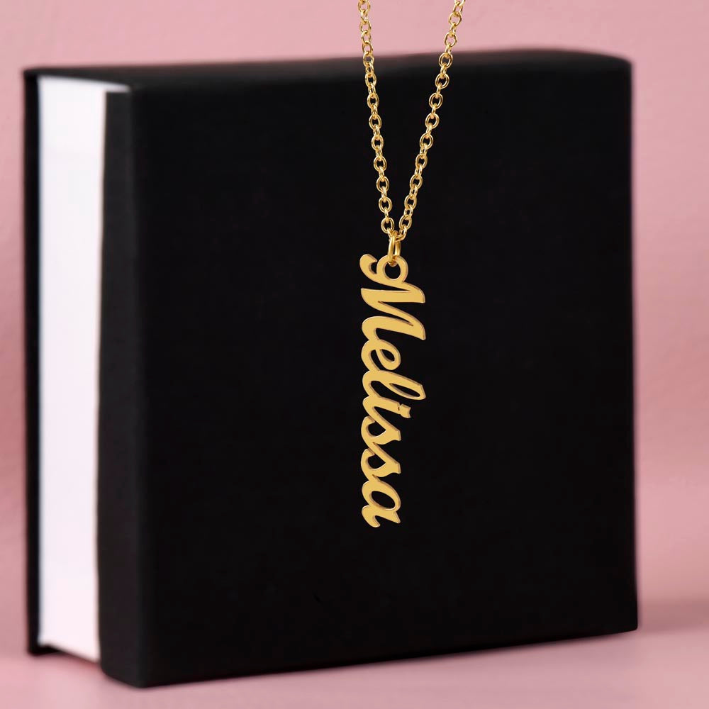 Go Vertical With a Stunning Vertical Name Necklace