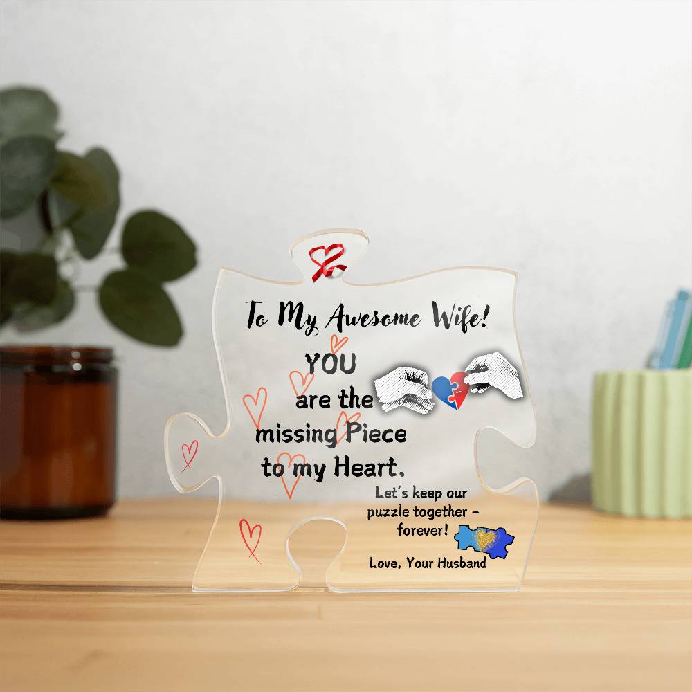 Together Forever Acrylic Puzzle Plaque