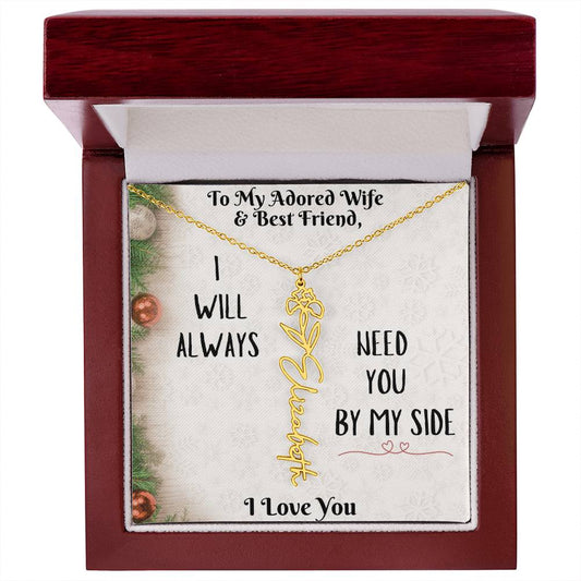 To My Wife - Name Necklace