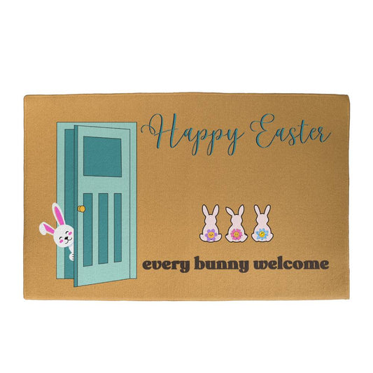 Happy Easter Welcome Mat - Every Bunny Welcome!