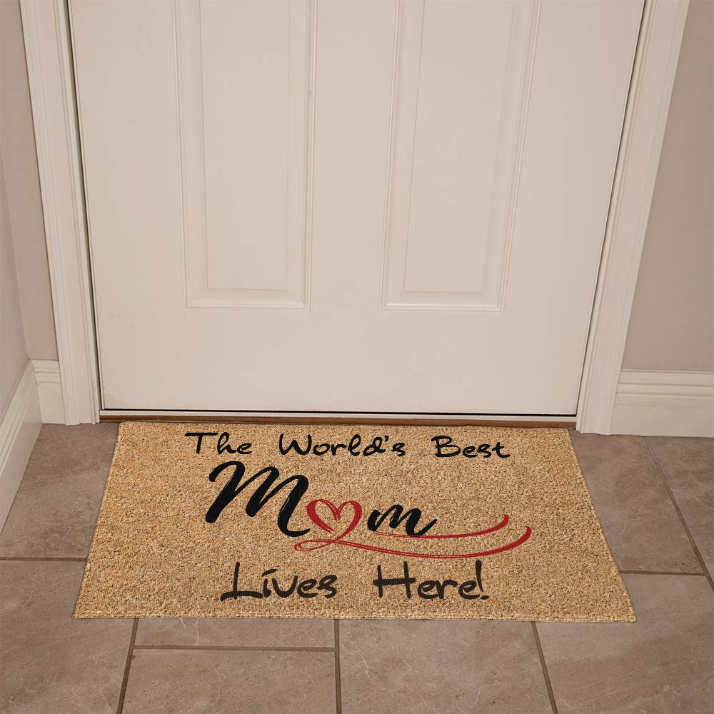 The World's Best Mom Outoor/Indoor Welcome Mat