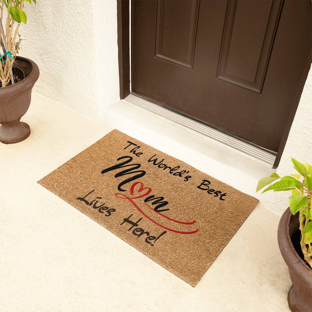 The World's Best Mom Outoor/Indoor Welcome Mat