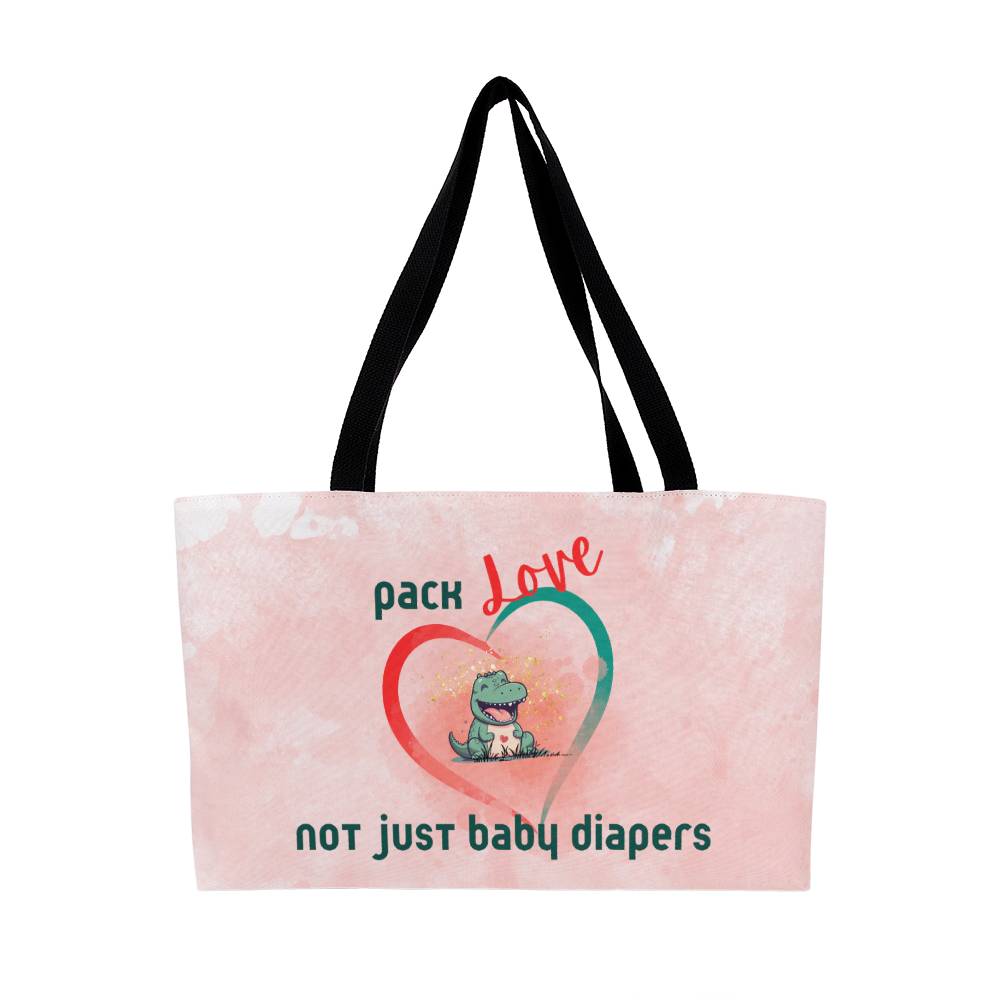 Stylish Weekender Baby Tote Bag - Include Love As You Pack!