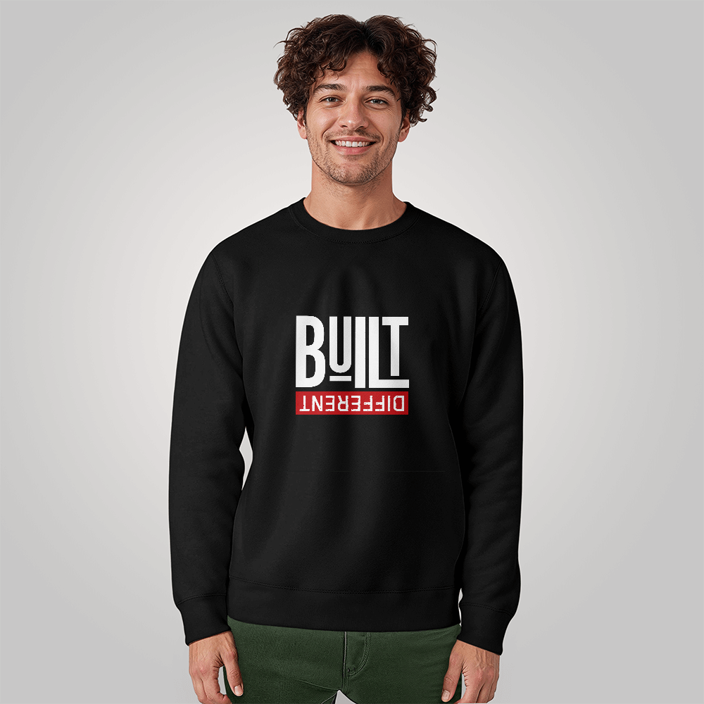 Built Different Black Unisex Sweatshirt