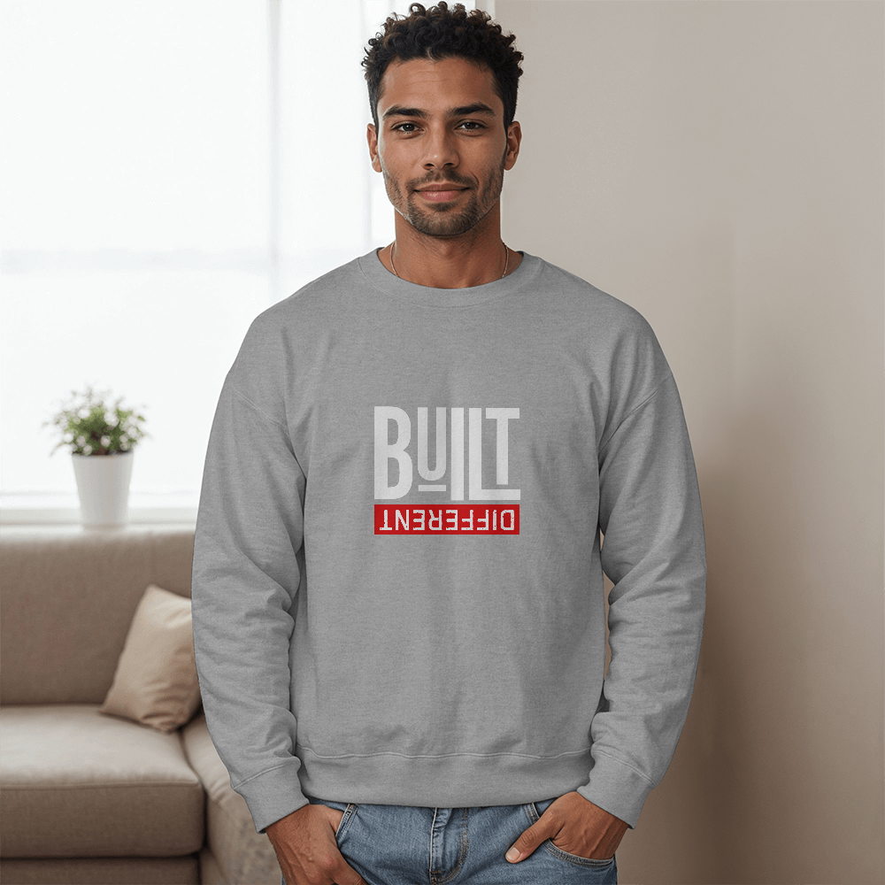 Built Different Black Unisex Sweatshirt