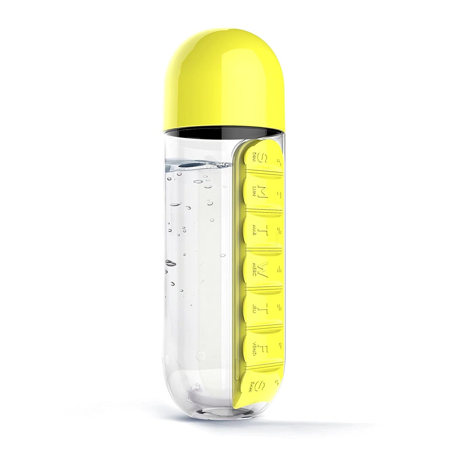 Water Bottle with Unique Pill Holder