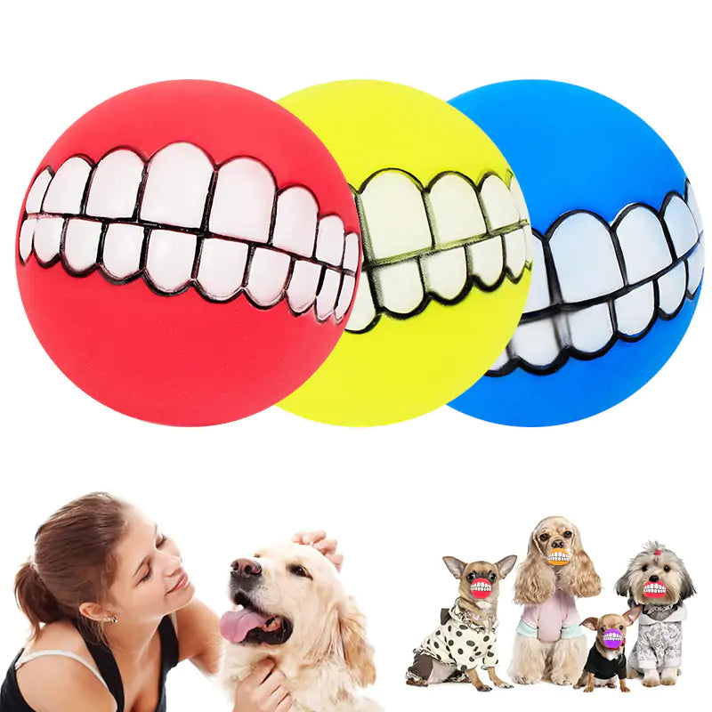 Ball Toy Teeth Cleaner & Treat Dispenser