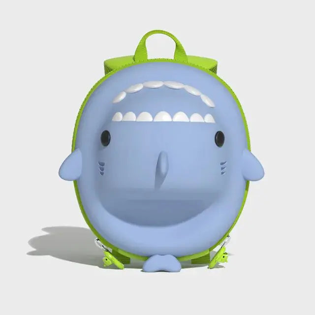 3D Shark Kindergarten School Bag