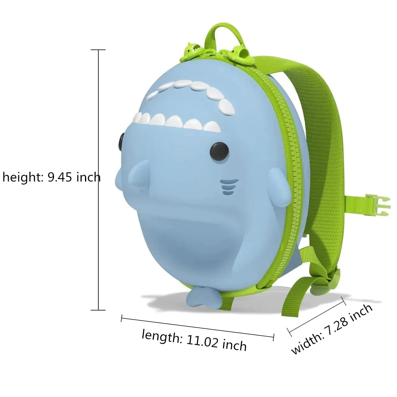 3D Shark Kindergarten School Bag