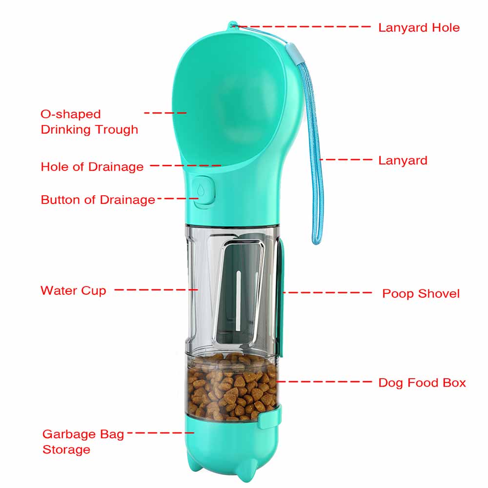 Dog Water Bottle, Food & Storage Bags & Poo Shovel