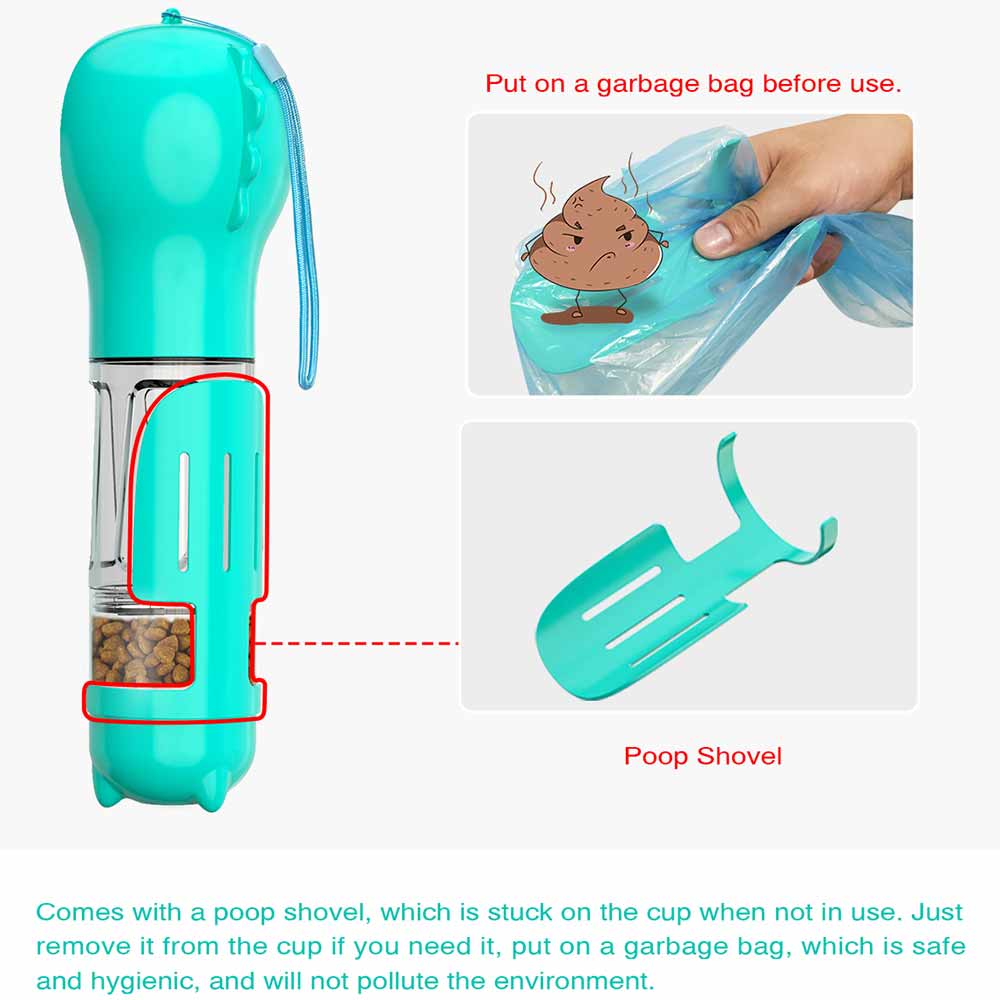 Dog Water Bottle, Food & Storage Bags & Poo Shovel